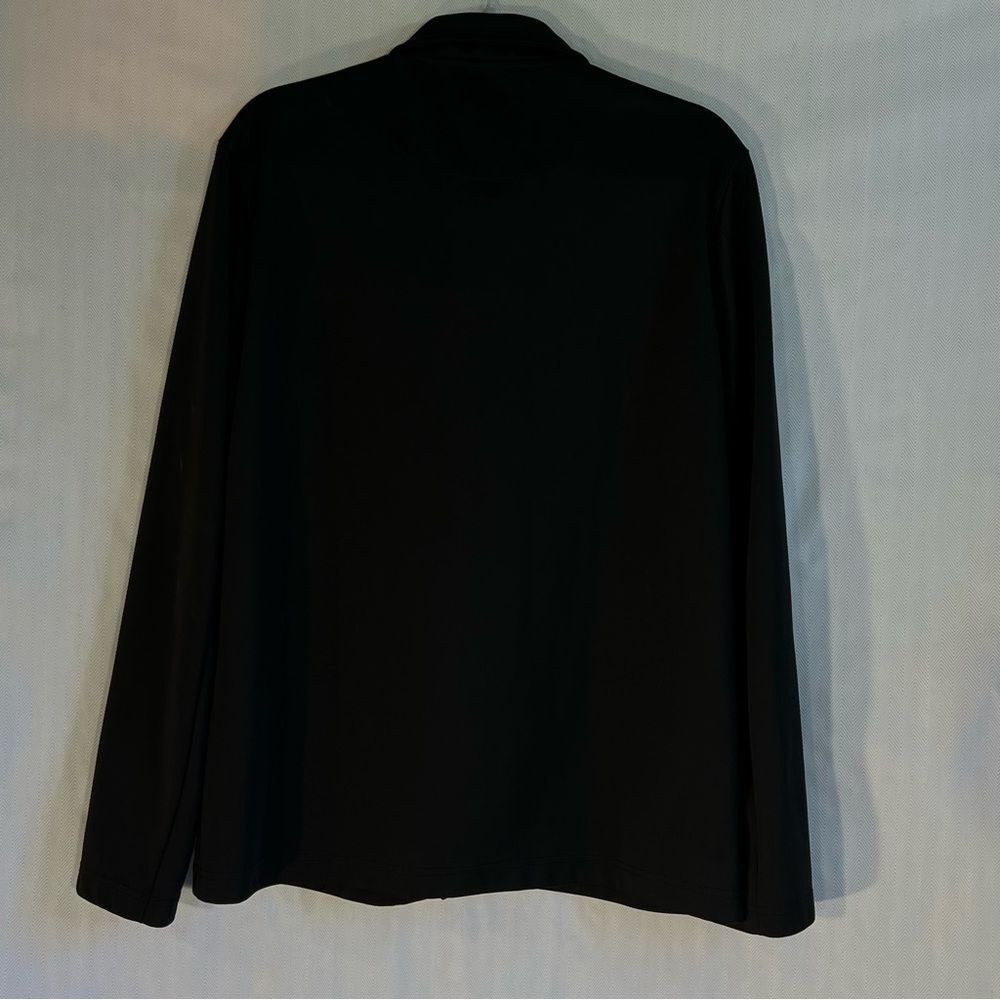SOBK Straight Out Of Brooklyn Jacket Black Snap Up Zipper Pockets Lπ - Picture 4 of 7